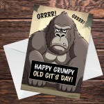 Funny Rude Dad Grandad Husband Birthday Card Grumpy Old Git