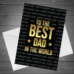 Christmas Card For Dad Worlds Best Dad Card From Son Daughter