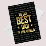 Christmas Card For Dad Worlds Best Dad Card From Son Daughter