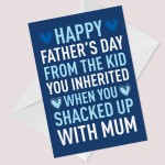 Stepdad Funny Fathers Day Card Fathers Day Card From The Kid