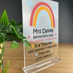 Teacher Gift Personalised Plaque Nursery Teacher TA Teaching