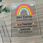 Teacher Gift Personalised Plaque Nursery Teacher TA Teaching