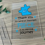 Thank You Gift For Teacher Teaching Assistant Plaque Leaving