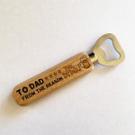 Funny Birthday Fathers Day Gift For Dad Wood Beer Bottle Opener