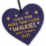 Fathers Day Funny Gifts From The Dog Wooden Heart Dog Dad Gifts