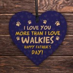 Fathers Day Funny Gifts From The Dog Wooden Heart Dog Dad Gifts