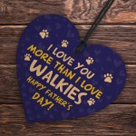 Fathers Day Funny Gifts From The Dog Wooden Heart Dog Dad Gifts