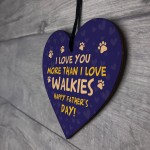 Fathers Day Funny Gifts From The Dog Wooden Heart Dog Dad Gifts