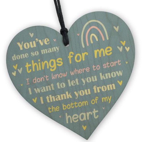 Thank You Gift Friend Heart Sign Teacher Mentor Gifts Friendship