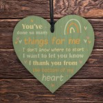 Special Thank You Gift For Friend Heart Sign Teacher Gift Mentor