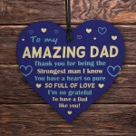 AMAZING DAD Gift For Fathers Day Birthday Heart Novelty Dad Gift