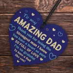 AMAZING DAD Gift For Fathers Day Birthday Heart Novelty Dad Gift