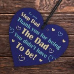 Stepdad Gifts From Daughter Son Wood Heart Fathers Day Birthday