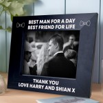 Thank You Gift For Best Man Personalised Wooden Photo Frame Gift