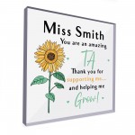 Thank You Teacher Gifts PERSONALISED Leaving Gifts For Assistant