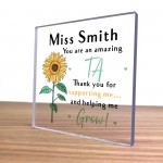 Thank You Teacher Gifts PERSONALISED Leaving Gifts For Assistant