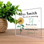 Thank You Teacher Gifts PERSONALISED Leaving Gifts For Assistant