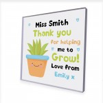 Personalised Thank You Gift For Teacher TA Helping Me Grow