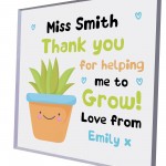 Personalised Thank You Gift For Teacher TA Helping Me Grow