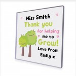 Personalised Thank You Gift For Teacher Helping Me Grow Leaving