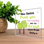 Personalised Thank You Gift For Teacher Helping Me Grow Leaving