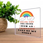 Teacher Gifts Thank You End Of School Nursery Clear Acrylic Sign