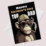 Top Dad Fathers Day Card Funny Novelty Joke Card For Dad