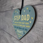 Step Dad Gifts Wooden Heart Fathers Day Gifts Birthday Gifts