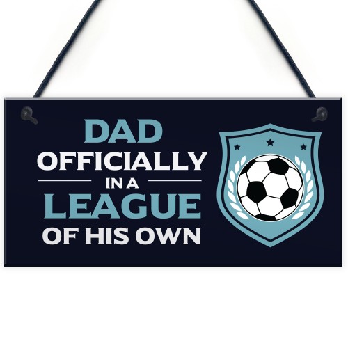 Dad Gift For Fathers Day Birthday Football Sign Novelty Gifts