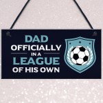 Dad Gift For Fathers Day Birthday Football Sign Novelty Gifts