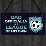 Dad Gift For Fathers Day Birthday Football Sign Novelty Gifts