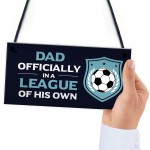 Dad Gift For Fathers Day Birthday Football Sign Novelty Gifts