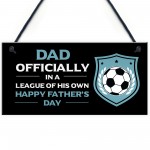 Dad Gift For Fathers Day Funny Football Sign Novelty Gift