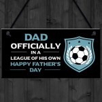 Dad Gift For Fathers Day Funny Football Sign Novelty Gift