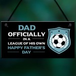 Dad Gift For Fathers Day Funny Football Sign Novelty Gift