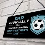 Dad Gift For Fathers Day Funny Football Sign Novelty Gift