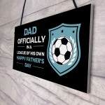 Dad Gift For Fathers Day Funny Football Sign Novelty Gift