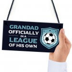 Grandad Gift For Fathers Day Birthday Football Sign Novelty