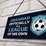 Grandad Gift For Fathers Day Birthday Football Sign Novelty