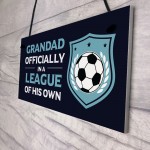 Grandad Gift For Fathers Day Birthday Football Sign Novelty