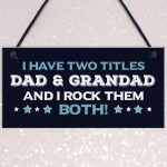 Funny Dad Gift Hanging Sign Grandad Gift Fathers Day Birthday