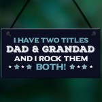 Funny Dad Gift Hanging Sign Grandad Gift Fathers Day Birthday