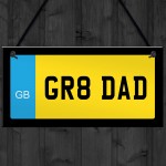 Dad Gift Novelty Number Plate Sign Fathers Day Birthday Gift