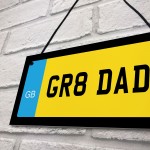 Dad Gift Novelty Number Plate Sign Fathers Day Birthday Gift