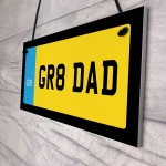 Dad Gift Novelty Number Plate Sign Fathers Day Birthday Gift