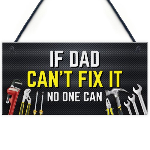 Dad Sign Hanging Shed Garage Sign DAD GIFT Fathers Day Birthday