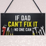 Dad Sign Hanging Shed Garage Sign DAD GIFT Fathers Day Birthday