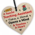 Special Teaching Assistant TA Wooden Heart Thank You Gifts