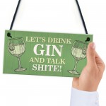 Funny Drink Gin Shabby Home Bar Sign Gin Sign Gin Gift Garden