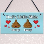 Personalised Funny Dad Sign Gift From Daughter Son Novelty